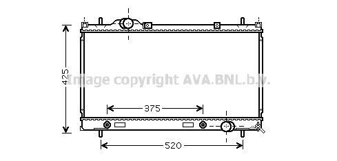 AVA QUALITY COOLING Радиатор, охлаждение двигателя CR2086